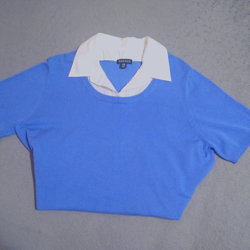 Xl blue George sweater top